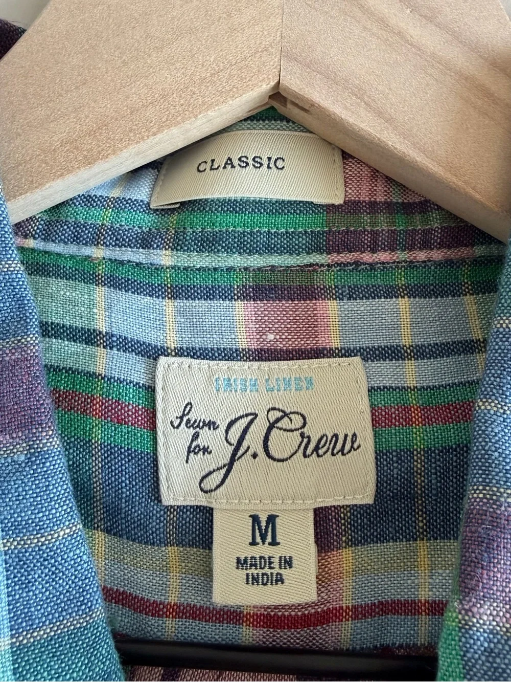 J. CREW Men's 100% Premium Irish Linen